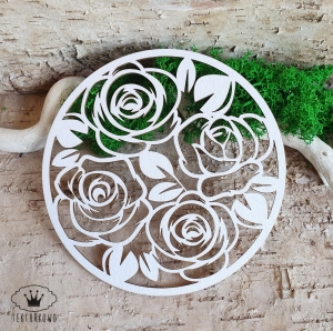 Tekturka- SERWETKA RÓŻE- idealna na wieczko pudełka